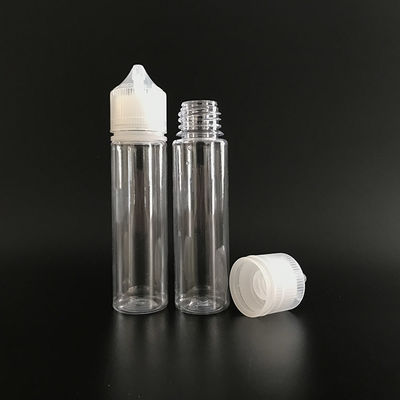 Bouteilles rondes pour liquides transparentes et résistantes aux produits chimiques