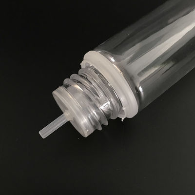 Bouteilles rondes pour liquides transparentes et résistantes aux produits chimiques
