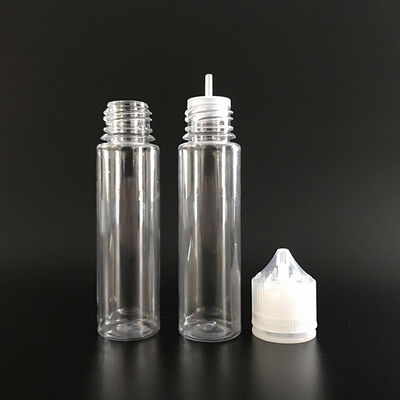 Bouteilles rondes pour liquides transparentes et résistantes aux produits chimiques