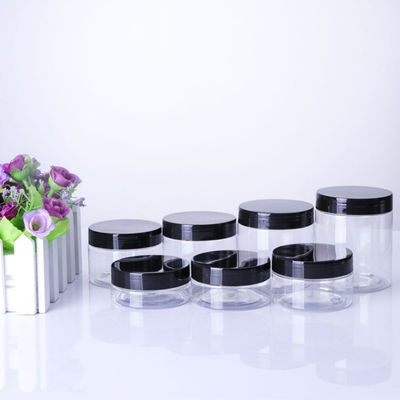 Vente à chaud Jars en plastique transparentes gelées Jars pour animaux de compagnie avec couvercle Jars en plastique hermétiques avec prix d'usine