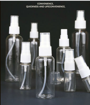 Bouteille de pulvérisation PET transparente avec une surface lisse