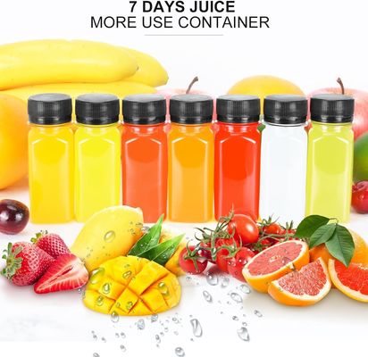 Bouteilles de jus de haute qualité avec bouchon pour les entreprises, bouteilles de jus pour shots, bouteilles de jus à emporter, réutilisables à bon prix