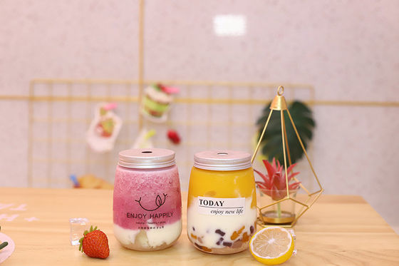 Les bouteilles de thé au lait de grande capacité peuvent être personnalisées avec une poignée 120ml 250ml 350ml 500ml 1000ml