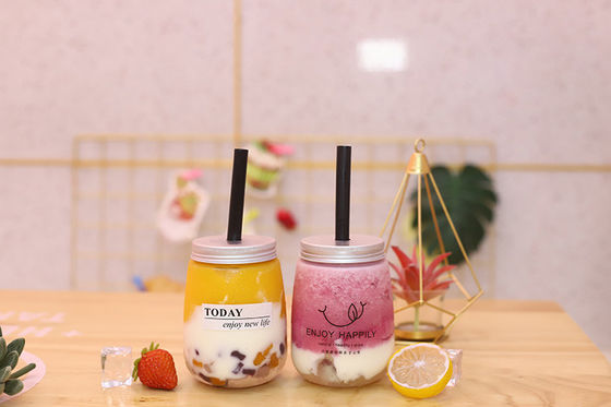 Bouteilles de thé au lait de grande capacité personnalisées avec poignée 120ml 250ml 350ml 500ml 1000ml
