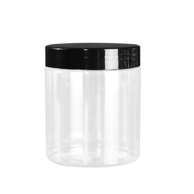 Pot cosmétique en plastique transparent Capacité 10ml 15ml 30ml 60ml 80ml 100ml 120ml 150ml Léger