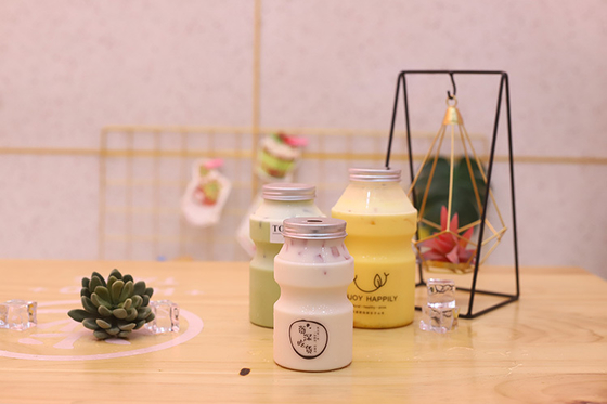 Bouteilles isothermes de thé au lait de taille moyenne pour le marché Square Round
