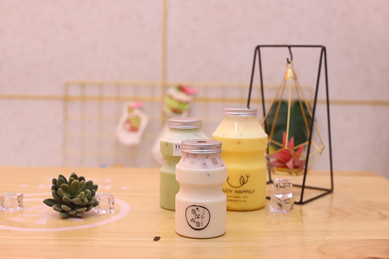 Bouteilles isothermes de thé au lait de taille moyenne pour le marché Square Round