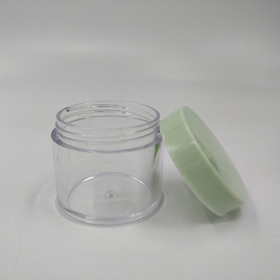 Pot cosmétique en plastique à surface lisse pour cosmétiques en formats 10ml, 15ml, 30ml, 60ml, 80ml, 100ml, 120ml et 150ml