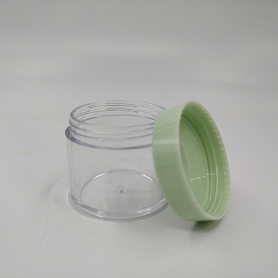 Pot cosmétique en plastique à surface lisse pour cosmétiques en formats 10ml, 15ml, 30ml, 60ml, 80ml, 100ml, 120ml et 150ml