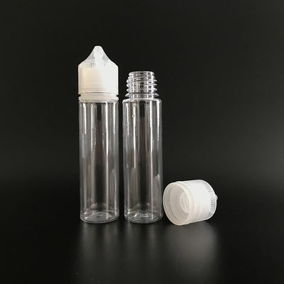 Bouteille d'e-liquide sérigraphiée à l'épreuve des enfants, col de 18 mm, avec design sérigraphié et bouchon de sécurité enfant