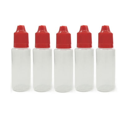 Bouteille de e-liquide de capacité 10ml 15ml 30ml 40ml 60ml 80ml 100ml avec logo personnalisé et col à sécurité enfant