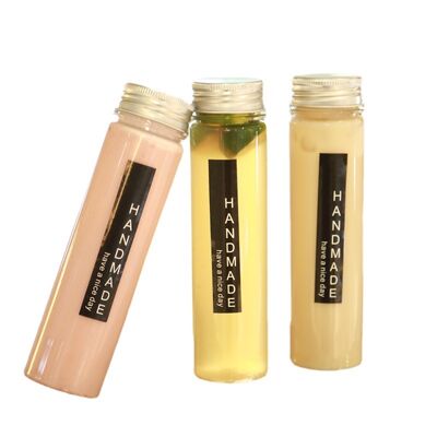 Bouteilles de thé au lait résistantes aux fuites vis en plastique sur couvercle récipients réutilisables durables idéaux pour l'emballage et le stockage des boissons