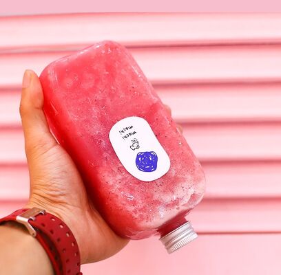 Bouteilles de thé au lait clair moyen Forme ronde carrée Convient pour les solutions d'emballage et de stockage de boissons