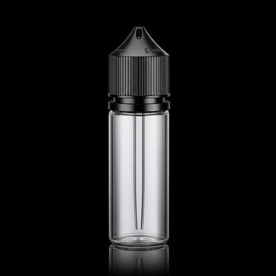 Bouteille d'e-liquide avec logo personnalisé, dotée d'un traitement de surface sérigraphié, idéale pour l'emballage d'e-liquides et le stockage de liquides de vapotage