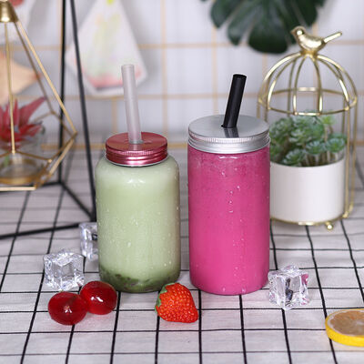 Bouteilles de thé au lait étanches, formes carrées et rondes, parfaites pour les distributeurs de boissons commerciaux et les détaillants