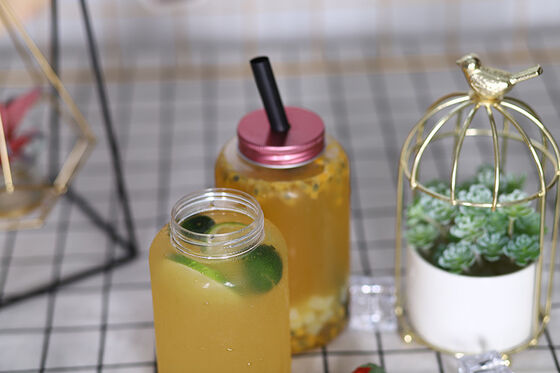 Bouteilles de thé au lait étanches, formes carrées et rondes, parfaites pour les distributeurs de boissons commerciaux et les détaillants