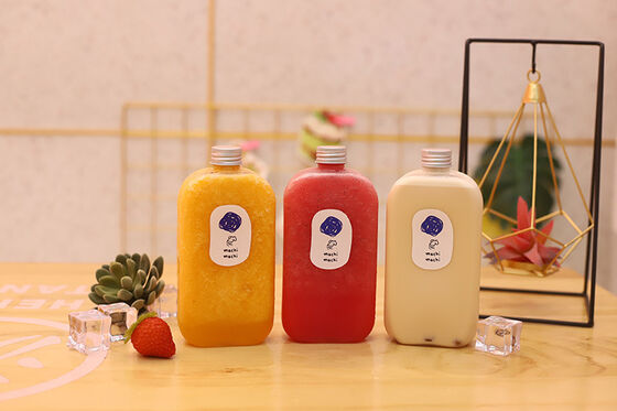 Bouteilles à thé aux perles en plastique transparent, contenants transparents permettant une identification facile du contenu, parfaits pour les magasins de thé aux perles