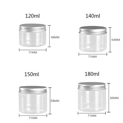 Containers en pot en plastique personnalisés Containers réutilisables durables adaptés aux emballages alimentaires, cosmétiques et pharmaceutiques