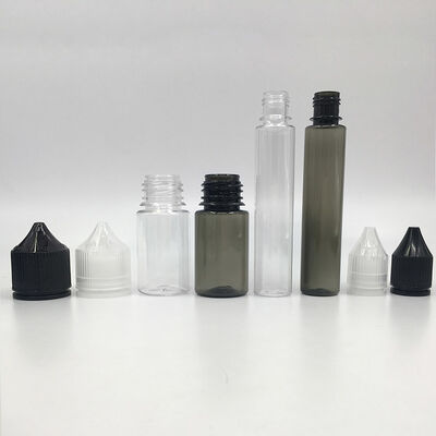 Bouteille liquide en PET E de 10 ml, 15 ml, 30 ml, 40 ml, 60 ml, 80 ml et 100 ml, conçue pour répondre aux besoins variés en matière d'emballage liquide