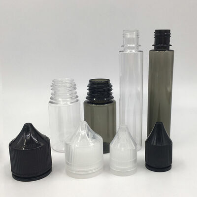 Bouteille liquide en PET E de 10 ml, 15 ml, 30 ml, 40 ml, 60 ml, 80 ml et 100 ml, conçue pour répondre aux besoins variés en matière d'emballage liquide