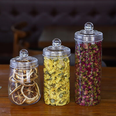 Bocaux en plastique transparent Contenants Solutions de stockage durables et réutilisables pour emballage industriel et organisation de produits