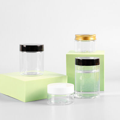 Contenants en pot en plastique comprenant l'impression personnalisée adaptée aux besoins de l'emballage en vrac et de la marque des produits