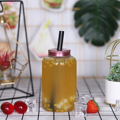 Bouteilles de thé au lait de 0,5 kg, étanches, design moderne, adaptées aux solutions d'emballage et de stockage de boissons