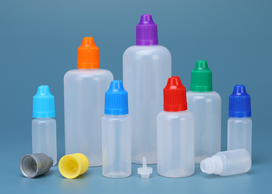 Bouteilles liquides sans danger pour les enfants de compte-gouttes d'oeil de la bouteille 30ml du chapeau E de bourreur
