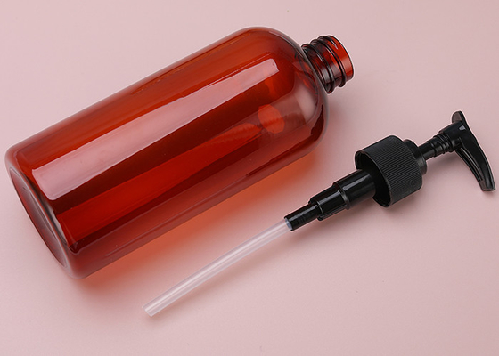 bouteilles en plastique claires de lotion de distributeur de lavage de corps de conditionneur du shampooing 500ml avec des pompes