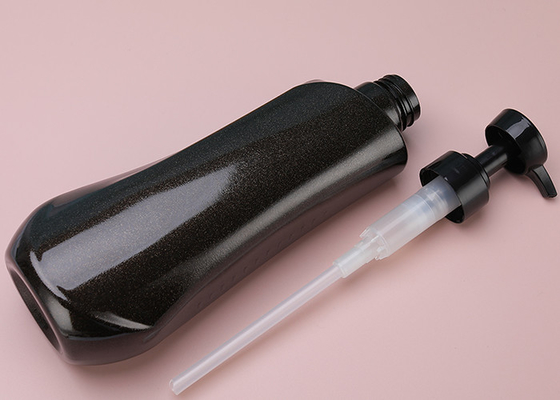 Bouteilles en plastique rechargeables noires de lotion de 4C PETG avec la preuve de fuite de pompe