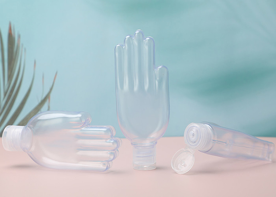 L'aseptisant en plastique inodore de main met les conteneurs en bouteille rechargeables du voyage 50ml