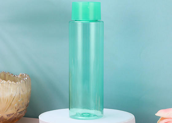 Bouteille en plastique transparente verte du couvercle 100ml de pp avec le couvercle à visser ISO9001