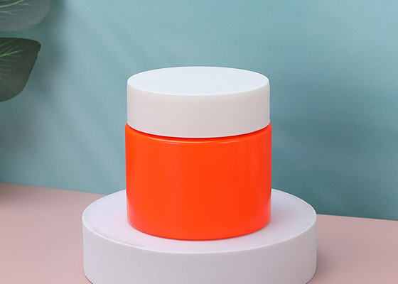 Les produits de beauté coulent la preuve autour du récipient en plastique large en plastique de bouche du pot 120ml