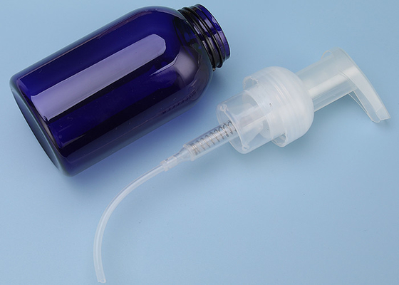 Écran facial de bouteille de pompe de mousse de détergent de mousse bleue vide imprimant l'OEM