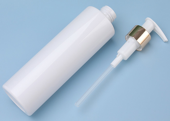 Bouteille liquide blanche 10oz/300ml de pompe de distributeur de PETG 250ml