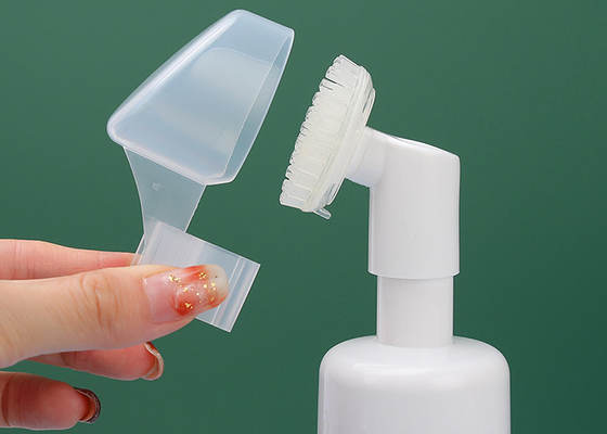 bouteille faciale de mousse de lavage de 120ml 150ml avec la brosse de silicone