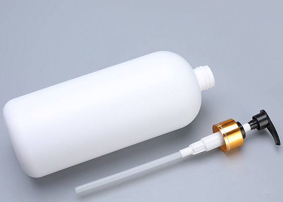 Catégorie comestible de HDPE de 100% de lotion de bouteille blanche matérielle pure de pompe