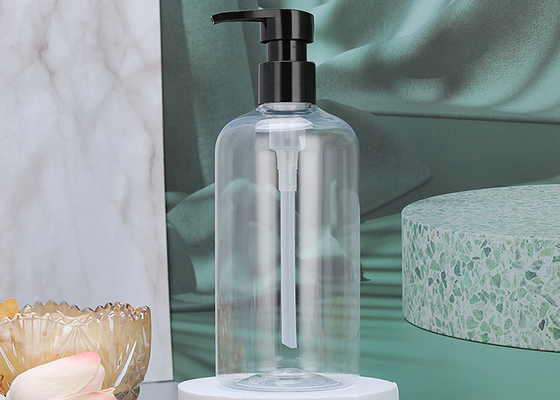 Bouteille transparente de pompe d'ANIMAL FAMILIER de 300ML 400ML
