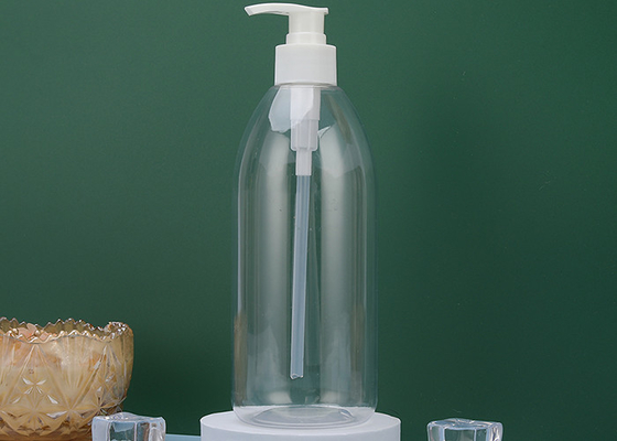serrure 550ml en bas d'ANIMAL FAMILIER Amber Plastic Shampoo Bottles de pompe 72*176mm