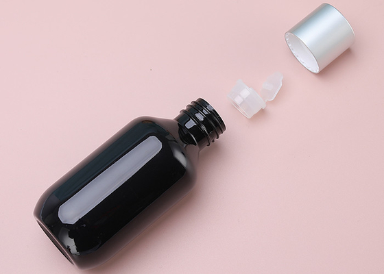 bouteilles vides de lotion de plastique du shampooing 120ml avec le couvercle à visser en aluminium