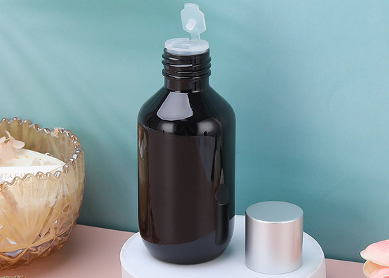 bouteilles vides de lotion de plastique du shampooing 120ml avec le couvercle à visser en aluminium