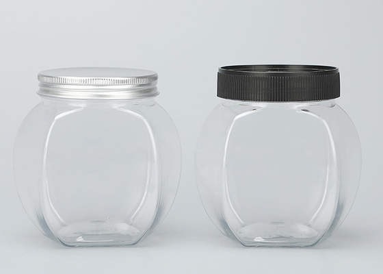 conteneurs en plastique de pot de bouche large de 65mm pour le beurre d'arachide sec de nourriture