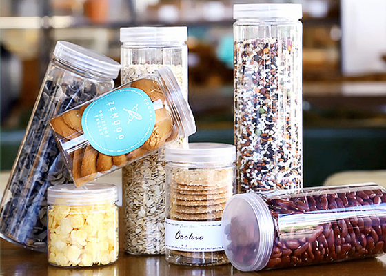 Récipients en pot en plastique de 30 ml / Récipients en plastique pour aliments avec couvercle