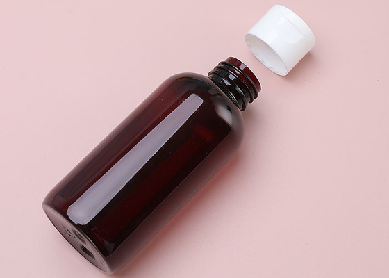 Bouteilles ambres d'ANIMAL FAMILIER de NOUVEAU PE CRU de 100% avec Flip Top Cap For Toner