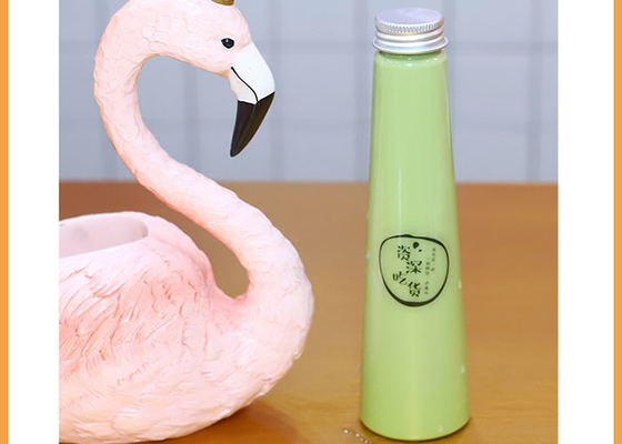 Le thé en aluminium de lait de couvercle à visser met 200ml en bouteille Juice Bottles With Lids de plastique