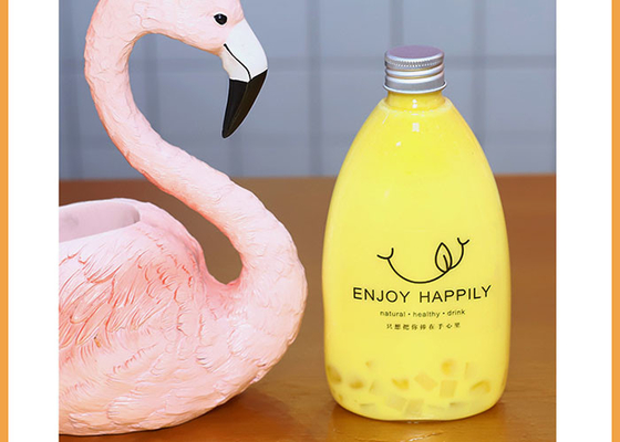 catégorie comestible de la bouteille 100% en plastique transparent de thé de lait de l'ANIMAL FAMILIER 300ml