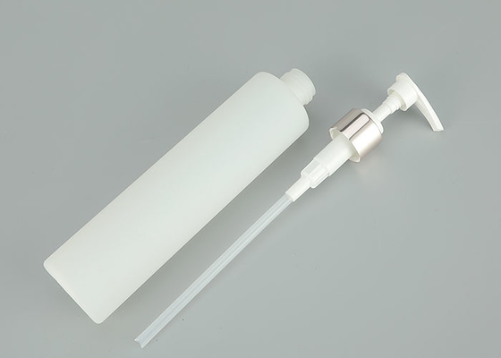 bouteille en plastique rechargeable vide de shampooing de 150ml 200ml   bouteille de lotion avec de l'or et le chapeau argenté de presse