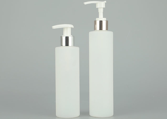 bouteille en plastique rechargeable vide de shampooing de 150ml 200ml   bouteille de lotion avec de l'or et le chapeau argenté de presse