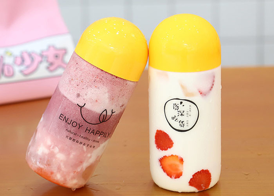 Bouteilles transparentes de thé du lait 500ml