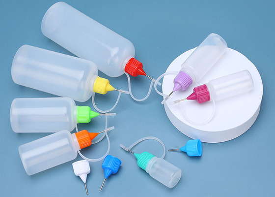 bouteilles comprimables en plastique de compte-gouttes du PE 20ml avec les chapeaux à bec pour des E-liquides, toutes les bouteilles de liquides